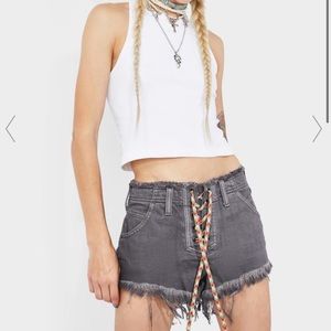 FREE PEOPLE BECKET SLOUCHY CUTOFF SHORTS